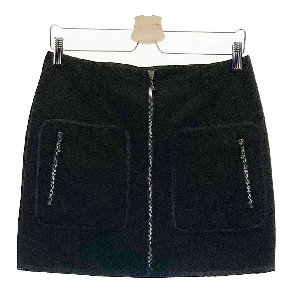 DANCE WITH DRAGON ダンスウィズドラゴン 裏起毛 スカート ブラック系 3 【中古】ゴルフウェア レディ..