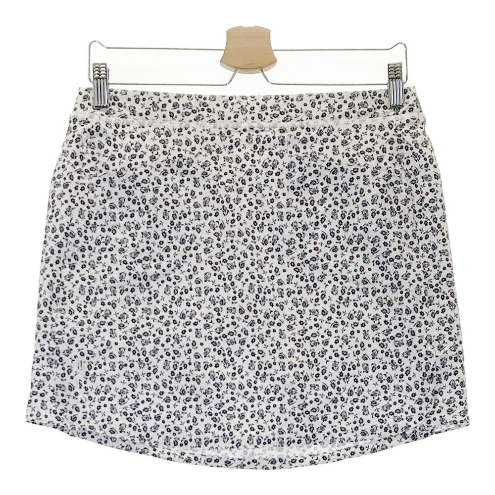 RLX ラルフローレン インナー付 スカート 花柄 ホワイト系 S 【中古】ゴルフウェア レディース