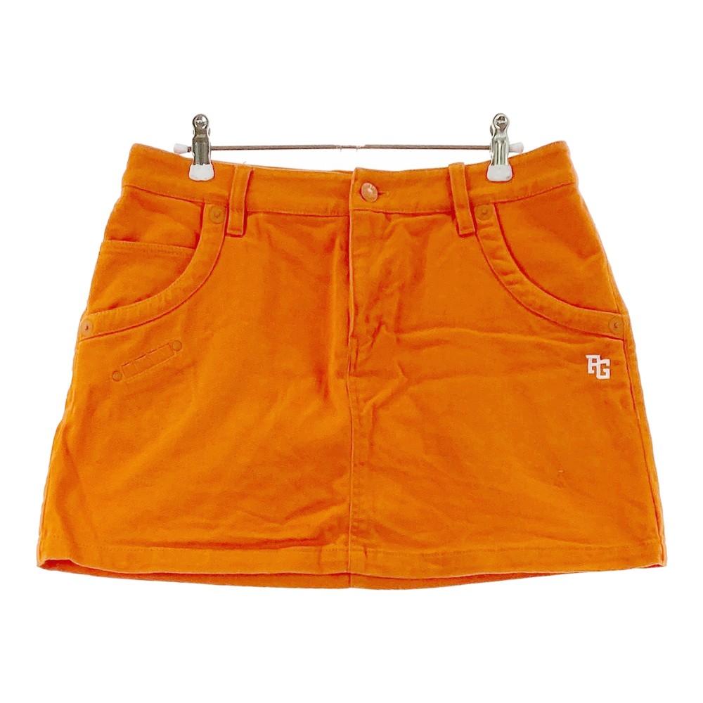 PEARLY GATES パーリーゲイツ ストレッチスカート オレンジ系 2 【中古】ゴルフウェア レディース