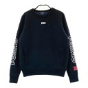 PEARLY GATES パーリーゲイツ ウール混 裏地付 ニットセーター ネイビー系 0 【中古】ゴルフウェア レディース