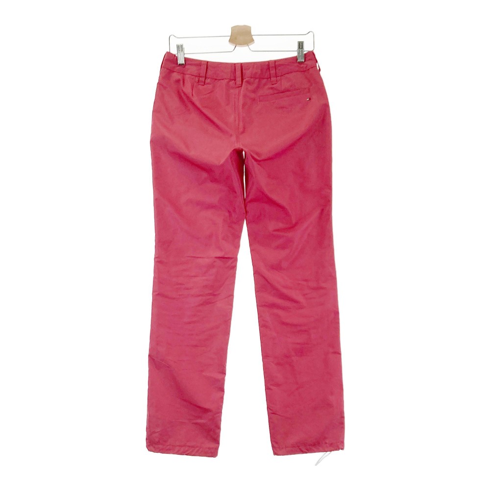 TOMMY HILFIGER GOLF トミー ヒルフィガーゴルフ 裏メッシュ ナイロン パンツ ピンク系 M 【中古】ゴルフウェア レディース