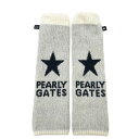 PEARLY GATES パーリーゲイツ ニットレッグウォーマー 星 ホワイト系 【中古】ゴルフウェア