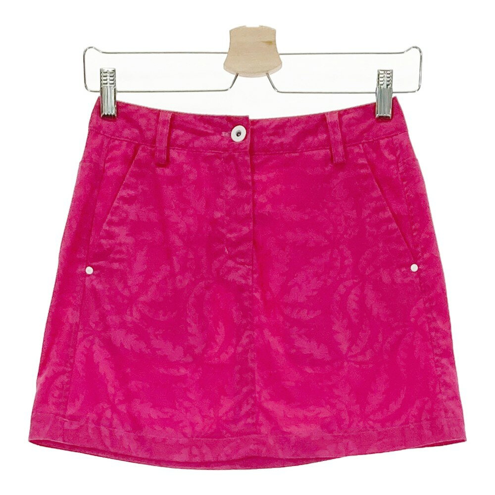 CALLAWAY キャロウェイ ストレッチスカート 総柄 ピンク系 SS 【中古】ゴルフウェア レディース