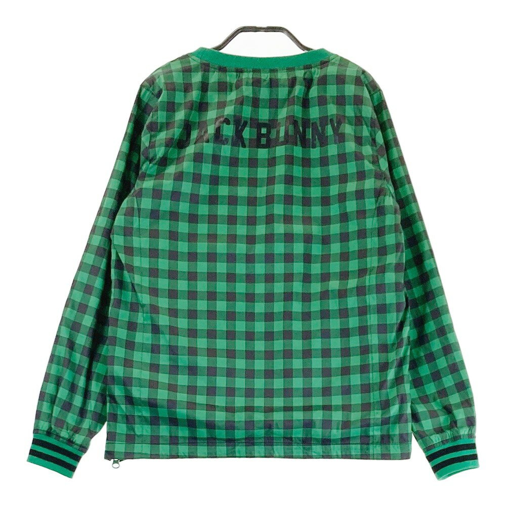 JACK BUNNY ジャックバニー ブルゾン チェック柄 グリーン系 0 【中古】ゴルフウェア レディース