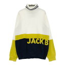 JACK BUNNY ジャックバニー タートルネック ニットセーター ロゴ ホワイト系 2 【中古】ゴルフウェア レディース