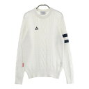LE COQ GOLF ルコックゴルフ ニットセーター ホワイト系 LL 【中古】ゴルフウェア レディース