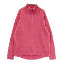 MUNSING WEAR マンシングウェア MGWSJL05 ハーフジップ ニットセーター ピンク系 M 【中古】ゴルフウェア レディース