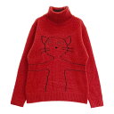 Noisy Noisy ノイジーノイジー タートルネック ニットセーター レッド系 42 【中古】ゴルフウェア レディース