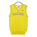 MASTER BUNNY EDITION マスターバニーエディション カシミヤ ニットベスト イエロー系 0 【中古】ゴルフウェア レディース