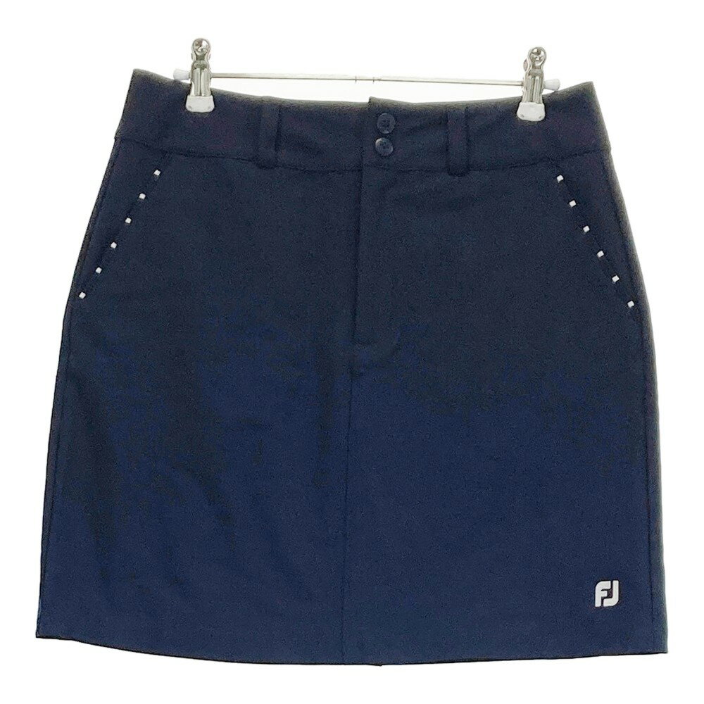 FOOT JOY フットジョイ ストレッチスカート ネイビー系 M 【中古】ゴルフウェア レディース