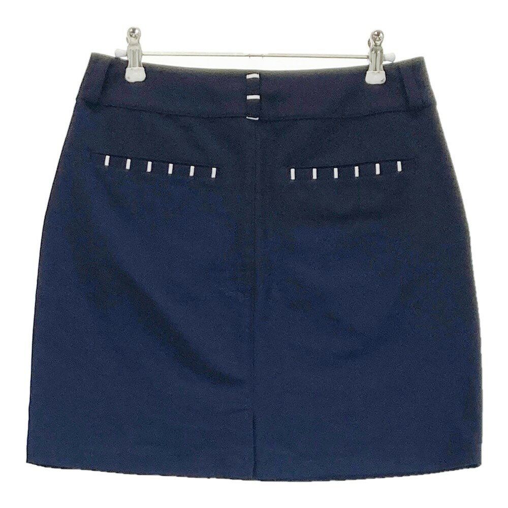 FOOT JOY フットジョイ ストレッチスカート ネイビー系 M 【中古】ゴルフウェア レディース