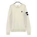 JACK BUNNY ジャックバニー ウール混 ニットセーター ホワイト系 2 【中古】ゴルフウェア レディース