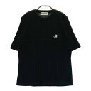 BLACK&WHITE ブラックアンドホワイト ウール混 半袖 ニットセーター ブラック系 M 【中古】ゴルフウェア レディース