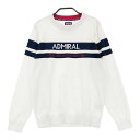 ADMIRAL アドミラル ニットセーター ホワイト系 L 【中古】ゴルフウェア レディース