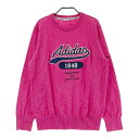 ADIDAS GOLF アディダスゴルフ ニットセーター ピンク系 L 【中古】ゴルフウェア レディース