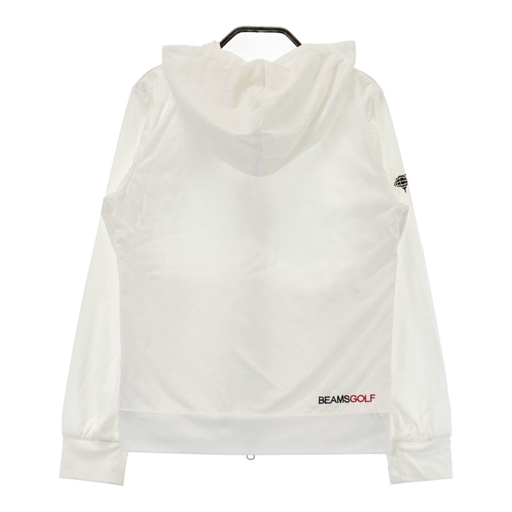 BEAMS GOLF ビームスゴルフ フード付 ジャケット ホワイト系 M 【中古】ゴルフウェア レディース