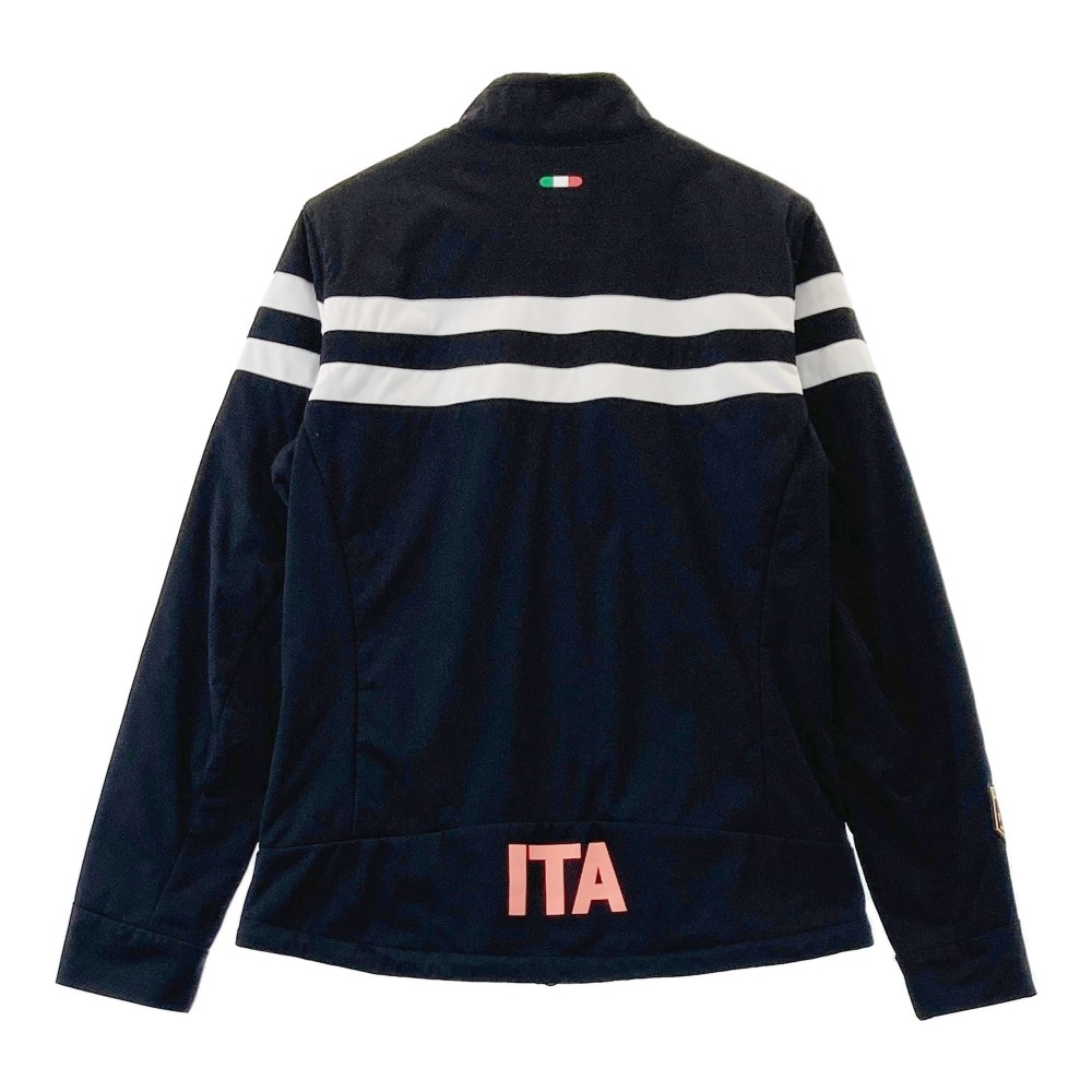 KAPPA GOLF カッパゴルフ 裏地付 ナイロン ジャケット ブラック系 L 【中古】ゴルフウェア レディース