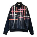 LE COQ GOLF ルコックゴルフ ナイロン切替 ハーフジップジャケット ブラック系 L 【中古】ゴルフウェア レディース