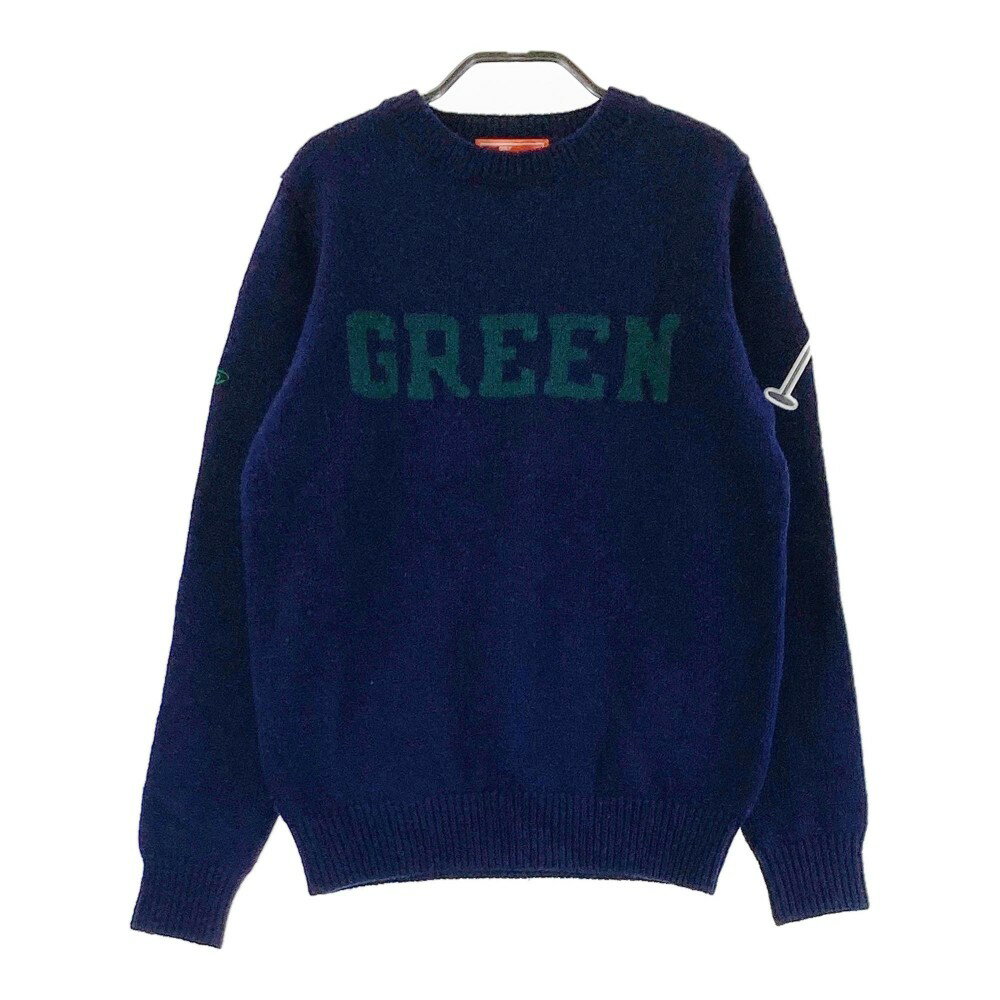 BEAMS GOLF ビームスゴルフ 長袖 ニットセーター ネイビー系 M 【中古】ゴルフウェア レディース