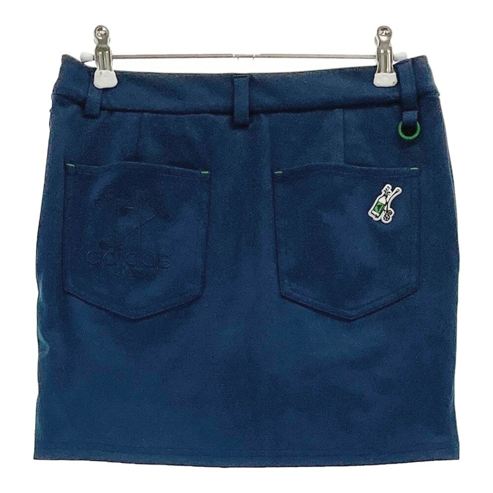 ADIDAS GOLF アディダスゴルフ インナー付 スカート ネイビー系 S 【中古】ゴルフウェア レディース