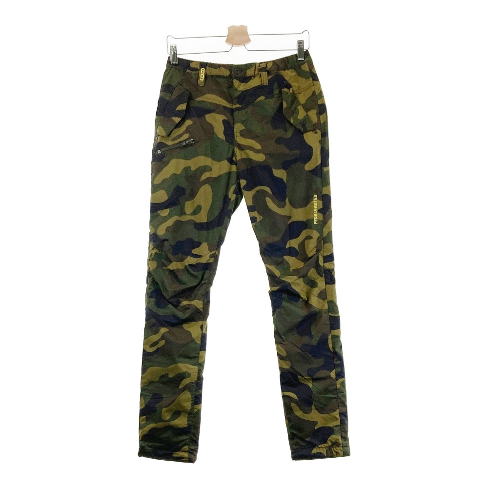 PEARLY GATES パーリーゲイツ 裏起毛パンツ 迷彩 カモフラ柄 カーキ系 0 【中古】ゴルフウェア レディース
