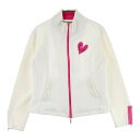 VIVA HEART ビバハート ジップジャケット ホワイト系 40 【中古】ゴルフウェア レディース