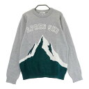 JACK BUNNY ジャックバニー ニットセーター グレー系 1 【中古】ゴルフウェア レディース