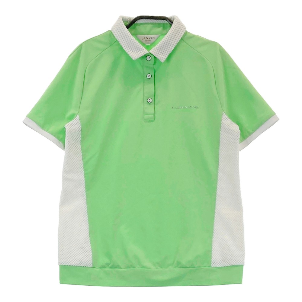 LANVIN SPORT ランバン スポール ; 半袖ポロシャツ グリーン系 38 【中古】ゴルフウェア レディース