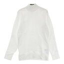 ADIDAS GOLF アディダスゴルフ モックネックニットセーター ホワイト系 M 【中古】ゴルフウェア レディース