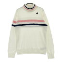 LE COQ GOLF ルコックゴルフ ニットセーター ホワイト系 M 【中古】ゴルフウェア レディース