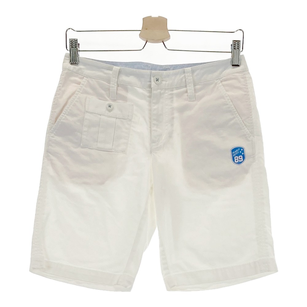 PEARLY GATES パーリーゲイツ ストレッチ ショートパンツ ホワイト系 0 【中古】ゴルフウェア レディース