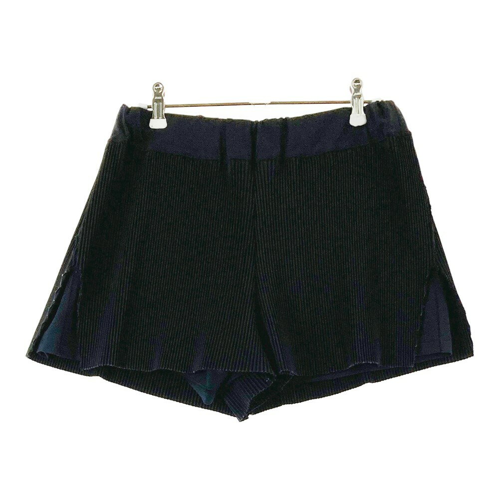 CALLEJERA カジェヘラ プリーツ ショートパン ブラック系 2 【中古】ゴルフウェア レディース