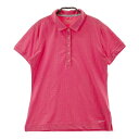 NIKE GOLF ナイキゴルフ 半袖ポロシャツ ドット柄 ピンク系 L 【中古】ゴルフウェア レディース