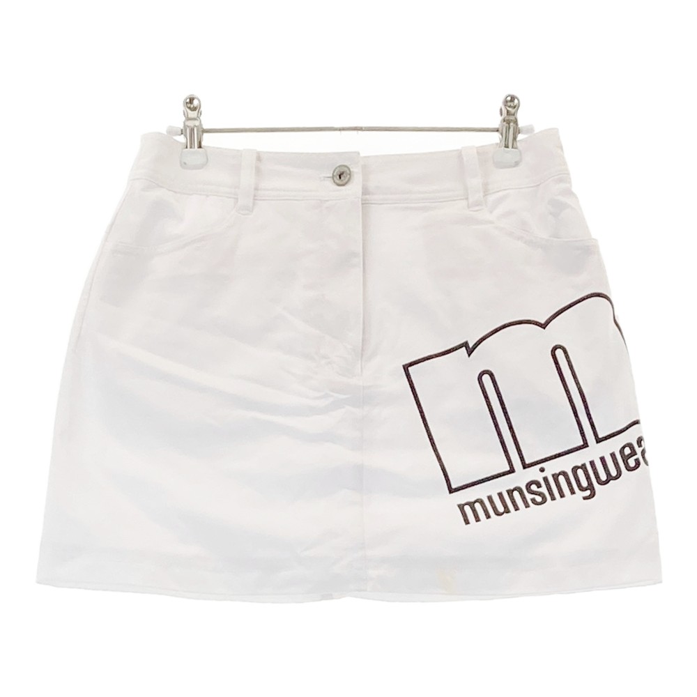 MUNSING WEAR マンシングウェア 裏メッシュ スカート ホワイト系 9 【中古】ゴルフウェア レディース