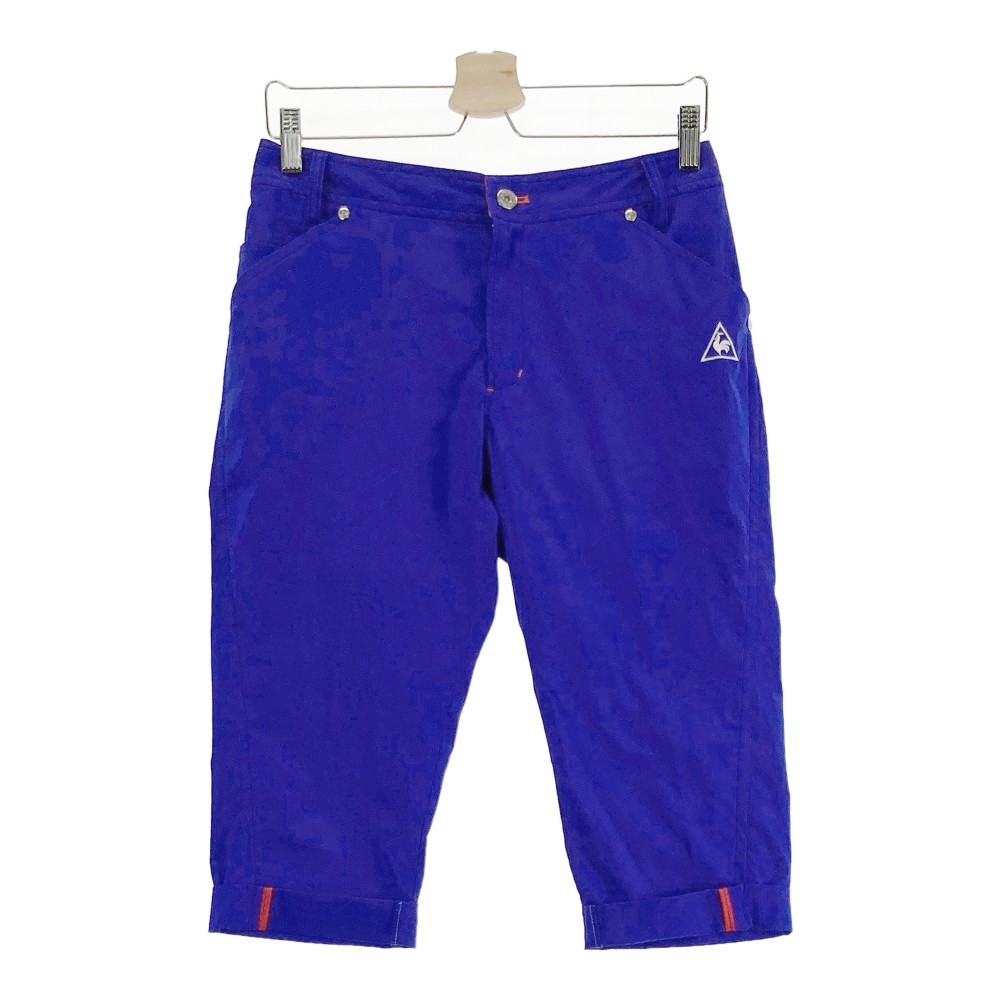 LE COQ GOLF ルコックゴルフ クロップドパンツ ブルー系 11 【中古】ゴルフウェア レディース