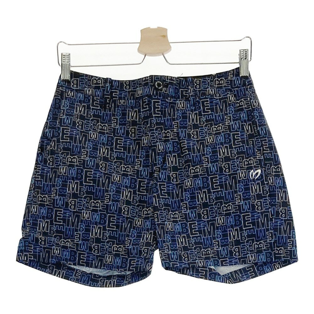 MASTER BUNNY EDITION マスターバニーエディション ストレッチ ショートパンツ 総柄 ネイビー系 1 【中古】ゴルフウェア レディース