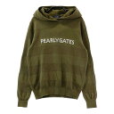 PEARLY GATES パーリーゲイツ ニットセーター カーキ系 0 【中古】ゴルフウェア レディース