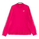 CUARTO UNITED クアルトユナイテッド 袖ロゴ 長袖ニットセーター ピンク系 M 【中古】ゴルフウェア レディース