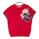AND PER SE アンパスィ 半袖 ニット セーター レッド系 M 【中古】ゴルフウェア レディース