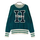 TOMMY HILFIGER GOLF トミー ヒルフィガーゴルフ ウール混 長袖ニットセーター グリーン系 M 【中古】ゴルフウェア レディース