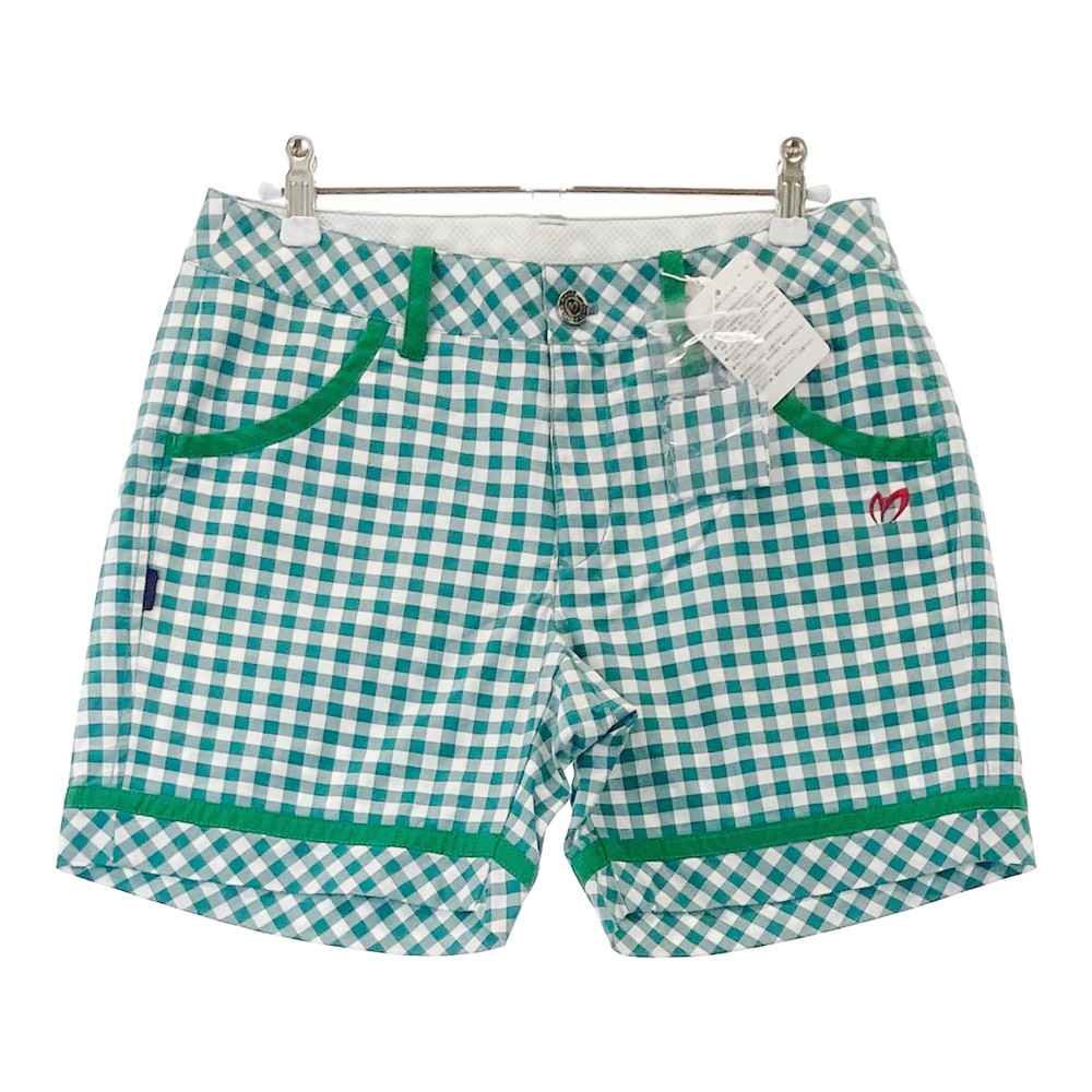 MASTER BUNNY EDITION マスターバニーエディション ショートパンツ チェック柄 ネイビー系 1 【中古】ゴルフウェア レディース