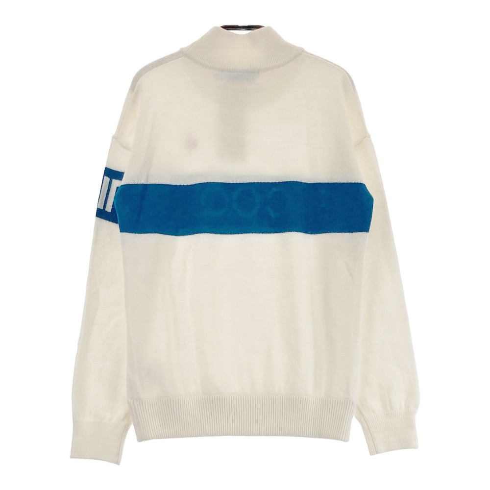 LE COQ GOLF ルコックゴルフ ハイネック 長袖ニットセーター ベージュ系 M 【中古】ゴルフウェア レディース