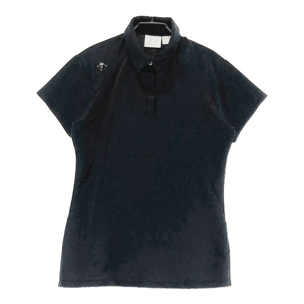 中古 レディース デサントゴルフ DESCENTE GOLF 半袖シャツ M 紺
