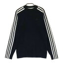 ADIDAS GOLF アディダスゴルフ FS6470 ウール混 ニットセーター ブラック系 M 【中古】ゴルフウェア レディース
