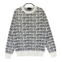 ST ANDREWS セントアンドリュース ニット セーター 総柄 ホワイト系 M 【中古】ゴルフウェア レディース