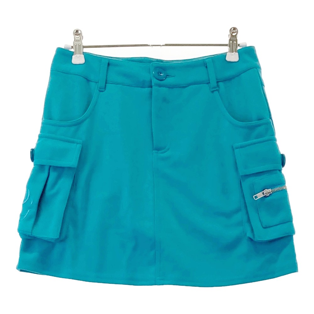 DELSOL デルソル インナー付 ストレッチスカート ブルー系 S 【中古】ゴルフウェア レディース