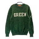 BEAMS GOLF ビームスゴルフ ウール ニットセーター グリーン系 M 【中古】ゴルフウェア レディース