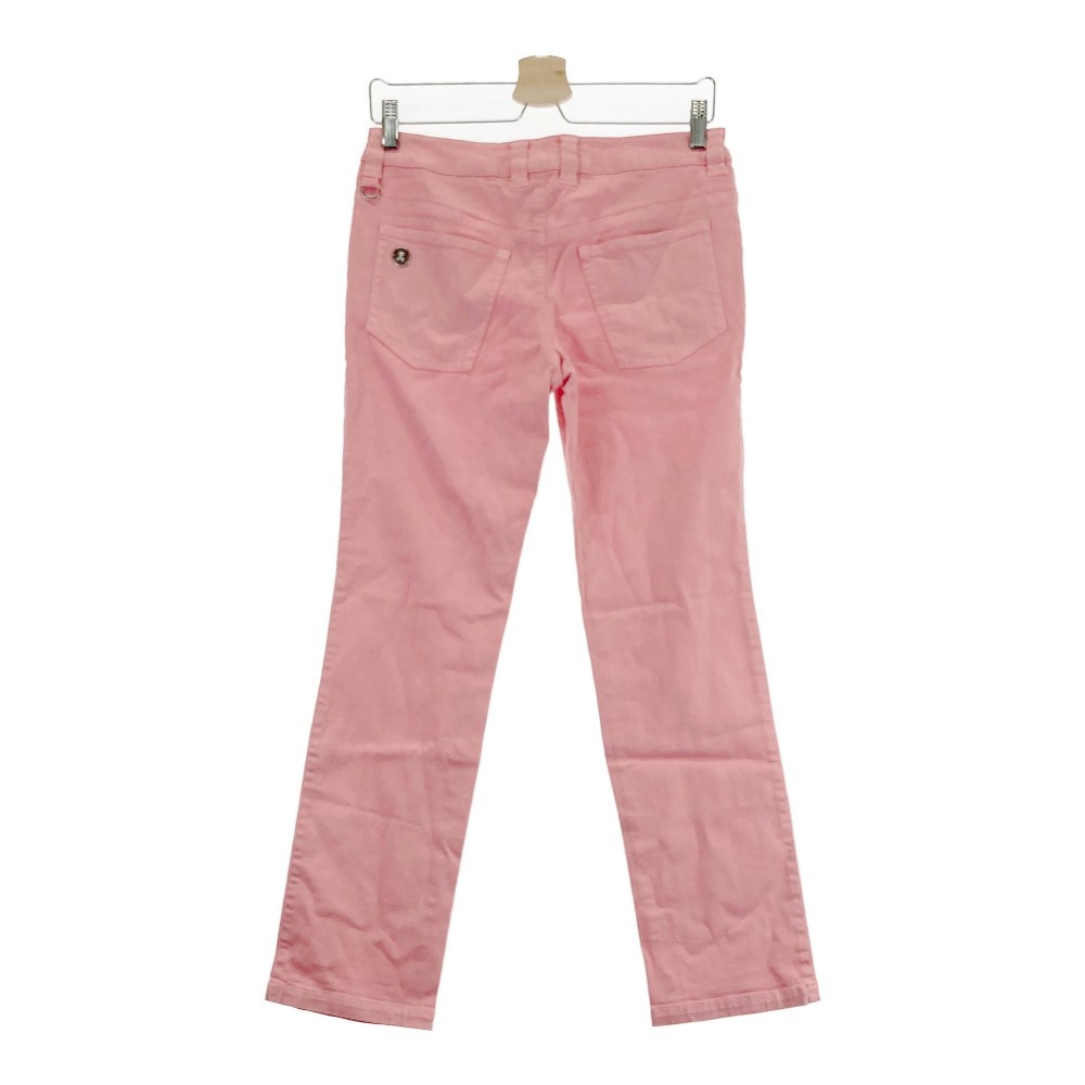 SAMANTHA THAVASA サマンサタバサ UNDER25 ストレッチパンツ ピンク系 M 【中古】ゴルフウェア レディース