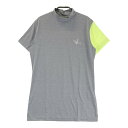 1PIU1UGUALE3 GOLF 半袖モックネックTシャツ グレー系 1 【中古】ゴルフウェア レディース