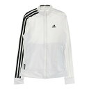 ADIDAS GOLF アディダスゴルフ GV1231 トラック ジップジャケット ホワイト系 S 【中古】ゴルフウェア レディース